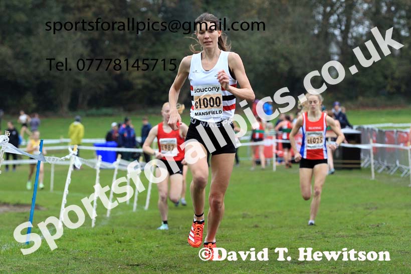 Senior Women, 2022 National Cross Country Relays, Berry Hill Park, Mansfield.  Photo: David T. Hewitson/Sports for All Pics
